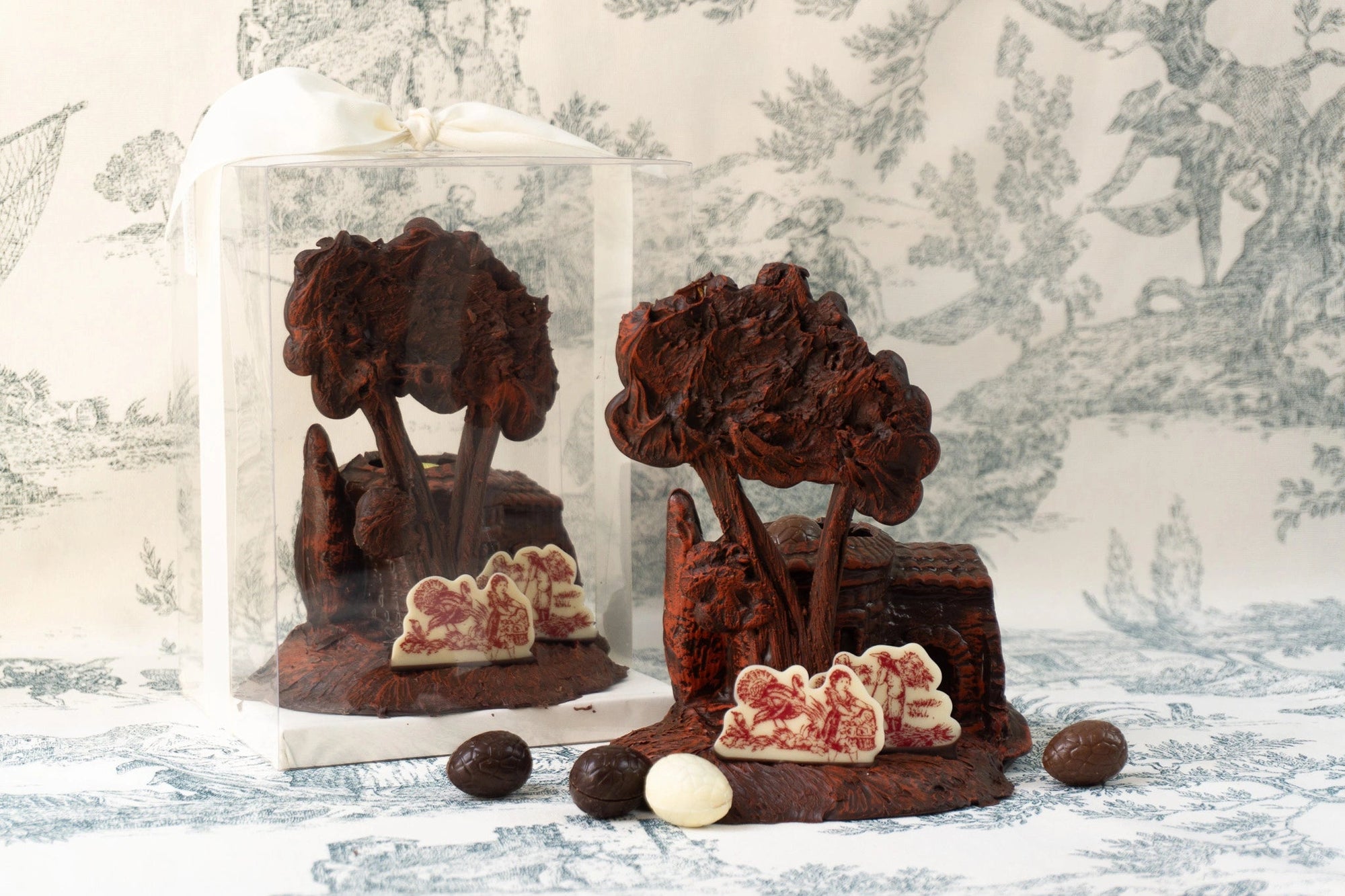 Bastide et arbre - Chocolats Colas