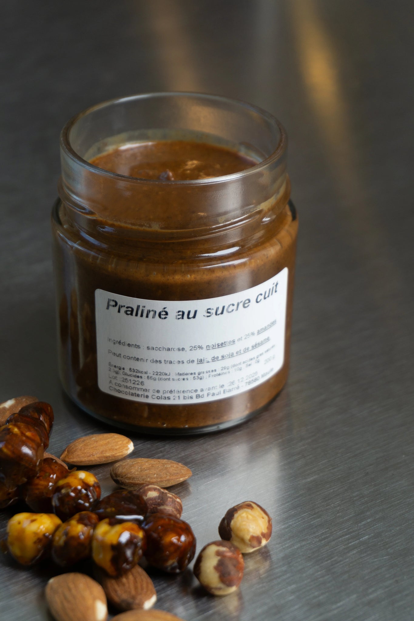 Pot de praliné au sucre cuit - Chocolats Colas